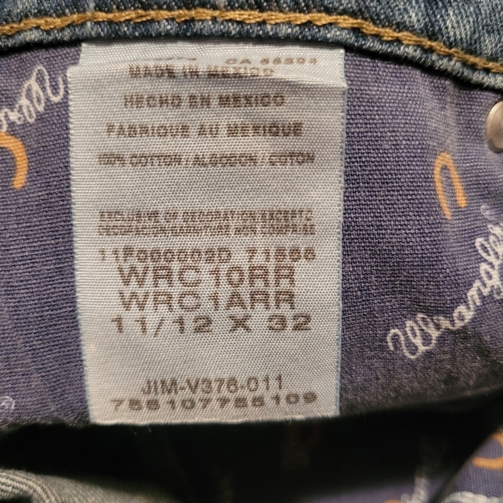 Wrangler Cowgirl Cut Classic Blue Denim Women's Jeans 11/12X32 western rodeo - Picture 9 of 16